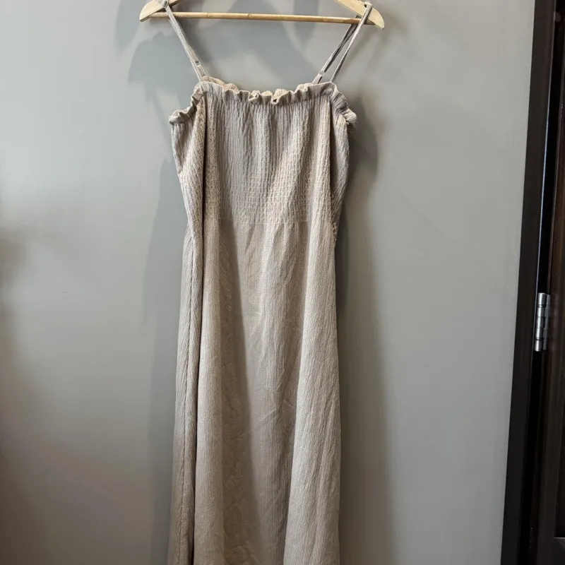 Beige Midi Dress