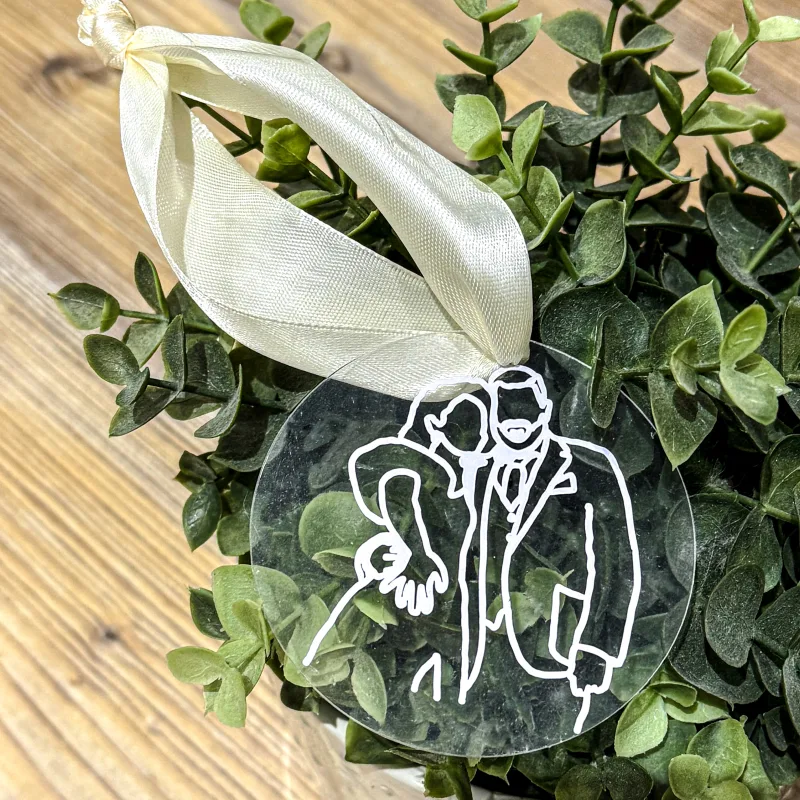 Acrylic Outline Illustration Ornament