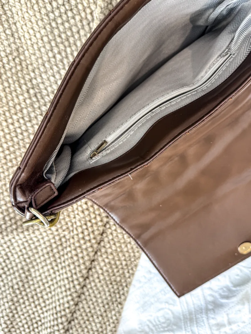 Brown Gold Chain Bag - Image 2