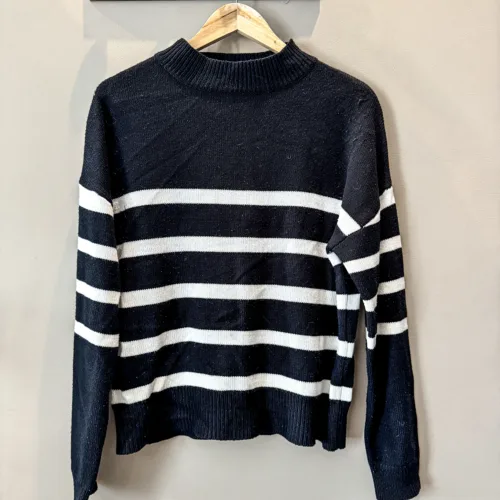 Black Striped Sweater