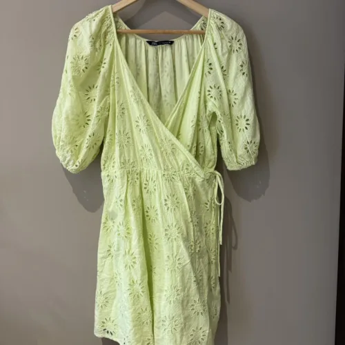 Green-Yellow Floral Dress