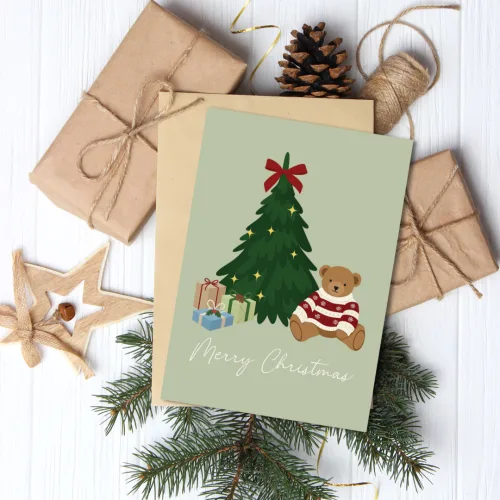 Teddy Christmas Card