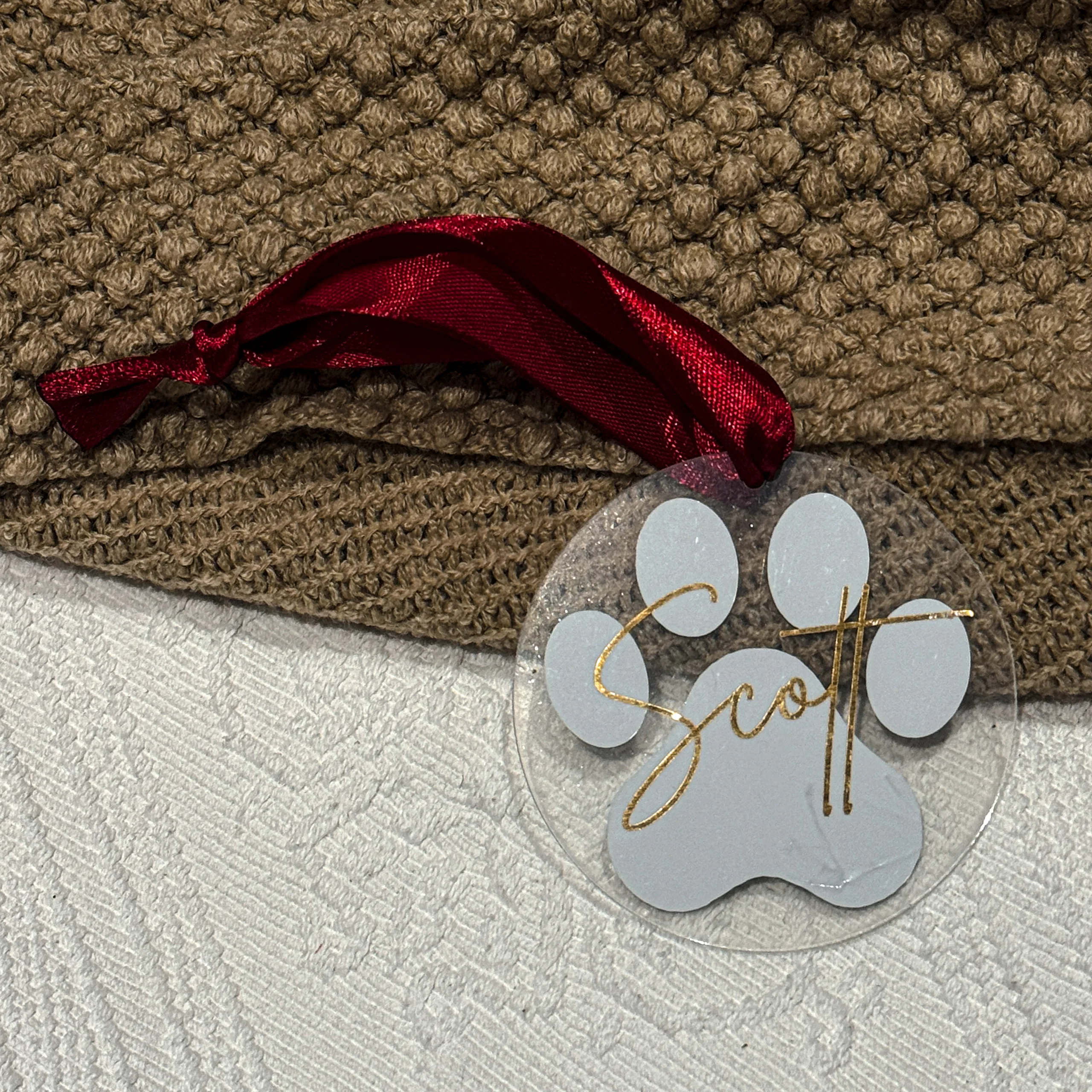 Custom Paw Ornament - Image 2
