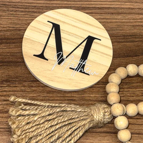 Custom Name Coaster