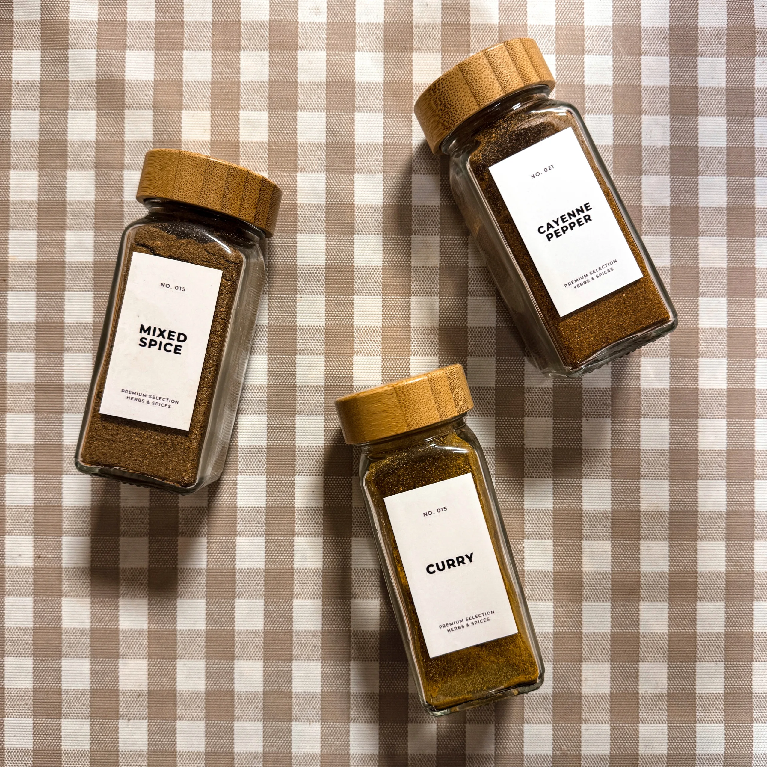 Custom Spice Jar Labels (x20)
